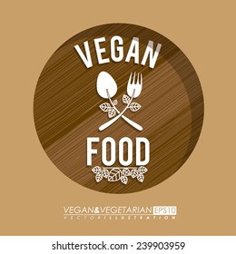 Food design over beige background,vector illustration