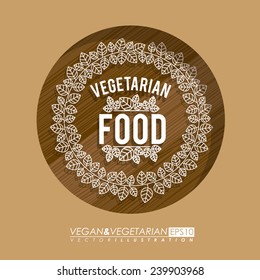 Food design over beige background,vector illustration