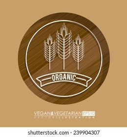 Food design over beige background,vector illustration.