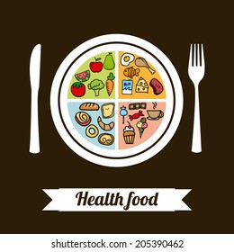 food design over black background vector illustration