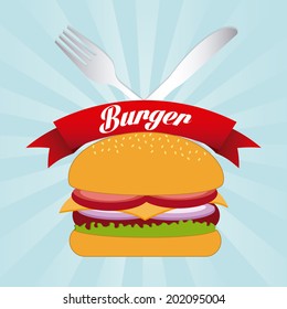 food design over blue background vector illustration 
