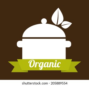 food design over brown background vector illustration