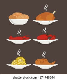 food design over gray background vector illustration