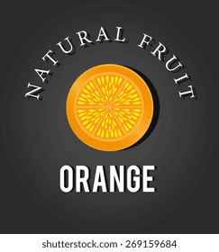 Food design over gray background, vector illustration.