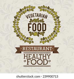 Food design over gray background,vector illustration.