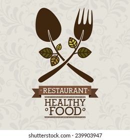 Food design over gray background,vector illustration