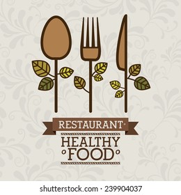 Food design over gray background,vector illustration