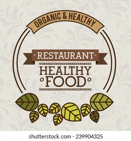 Food design over gray background,vector illustration.
