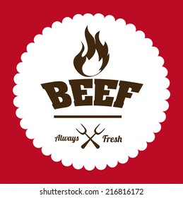food design over red background vector illustration