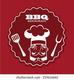 food design over red background vector illustration