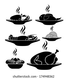 food design over white background vector illustration