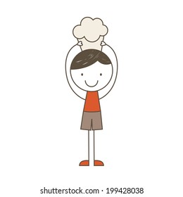 Food design over white background, vector illustration