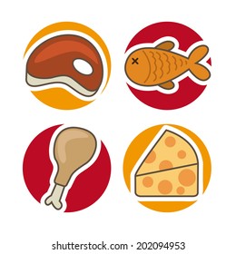 food design over white background vector illustration