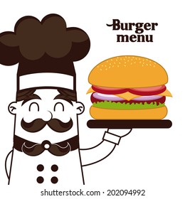 food design over white background vector illustration