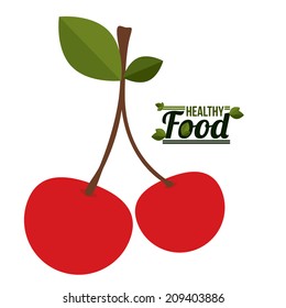 Food design over white background, vector illustration