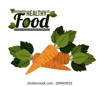 Food design over white background, vector illustration