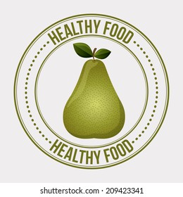 Food design over white background, vector illustration