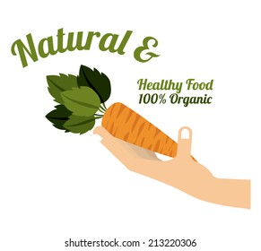 Food design over white background, vector illustration