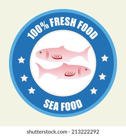 Food design over white background, vector illustration