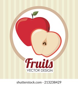 Food design over white background, vector illustration