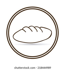 Food design over white background, vector illustration
