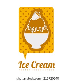 Food design over white background, vector illustration
