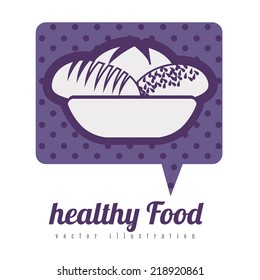Food design over white background, vector illustration