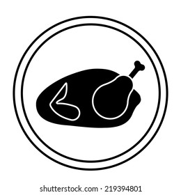 Food design over white background, vector illustration