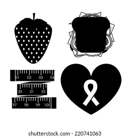 Food design over white background, vector illustration
