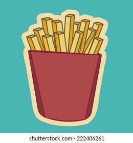 Food design over white background, vector illustration