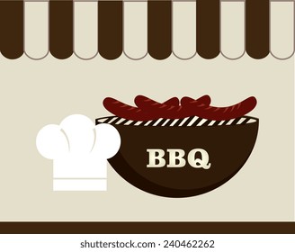 Food design over white background, vector illustration.