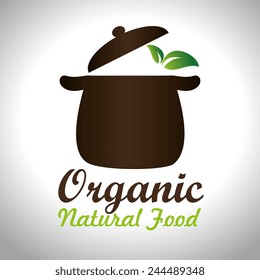 Food design over white background, vector illustration.