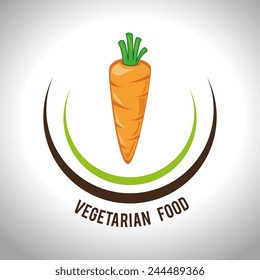 Food design over white background, vector illustration.