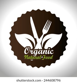 Food design over white background, vector illustration.