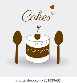 Food design over white background, vector illustration.