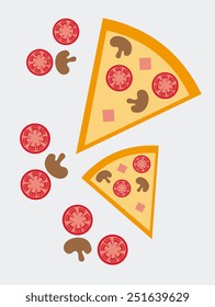 Food design over white background, vector illustration.