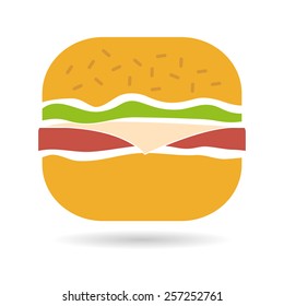 Food design over white background, vector illustration.