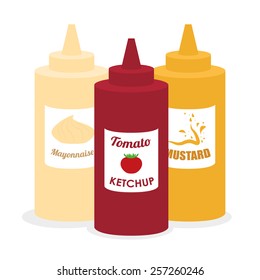 Food design over white background, vector illustration.