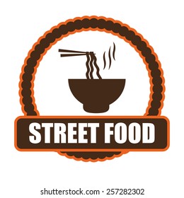 Food design over white background, vector illustration.