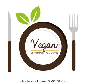 Food design over white background, vector illustration.