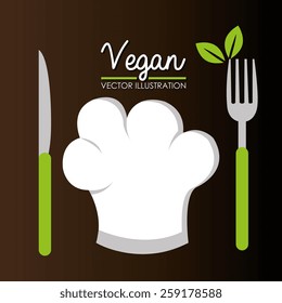 Food design over white background, vector illustration.