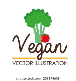 Food design over white background, vector illustration.