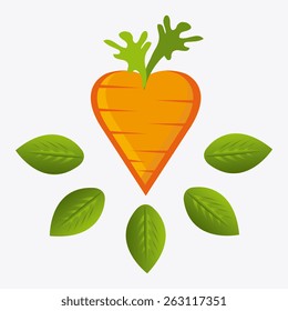 Food design over white background, vector illustration.