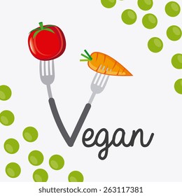 Food design over white background, vector illustration.