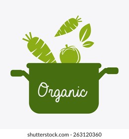 Food design over white background, vector illustration.