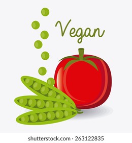 Food design over white background, vector illustration.