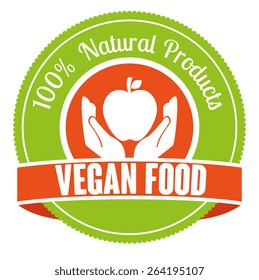 Food design over white background, vector illustration.