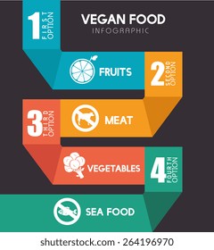 Food design over white background, vector illustration.