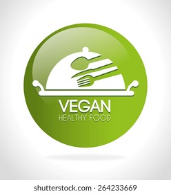 Food design over white background, vector illustration.