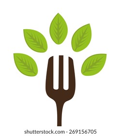 Food design over white background, vector illustration.